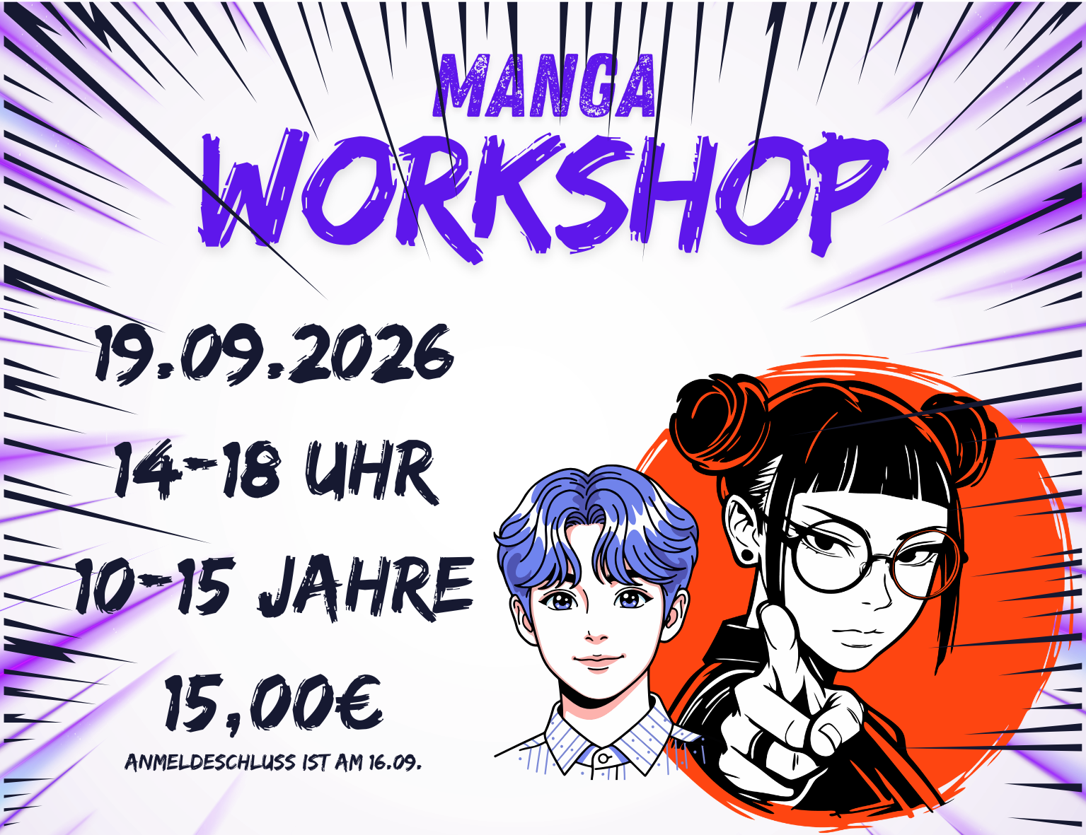 Mehr über den Artikel erfahren Manga-Workshop 19.09.