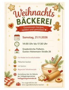 Mehr über den Artikel erfahren Weihnachtsbäckerei für Kinder